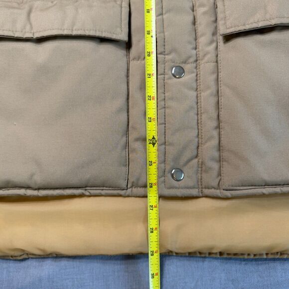 VTG Hudson Puffer Vest Men's Large Blue Tan Rodeo Cowboy Western Yoke 1970s RARE - Picture 8 of 12